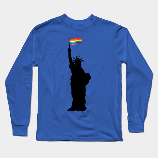 American Gay Pride Long Sleeve T-Shirt by Tamie